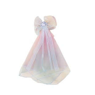 helloKitty哈喽KT猫儿童发饰公主头饰蕾丝皇冠发夹顶夹蝴蝶结头纱