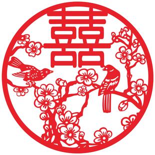 红喜字结婚婚庆用品大号喜字大门贴中国风婚房装饰床头背景墙布置