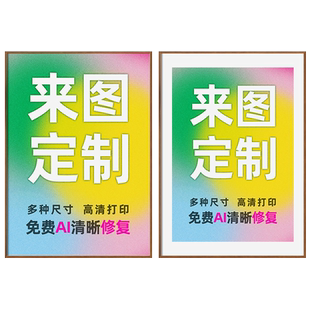 ZOYART 挂画定制来图定做 手机照片电影海报婚纱儿童写真照ai绘画