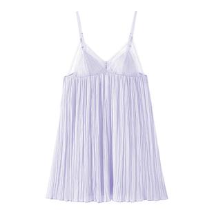兰卓丽商场同款吊带睡裙女美背睡衣性感深V蕾丝家居服舒适夏季