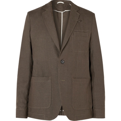 【折扣】Oliver Spencer 早春男美拉德亚麻西装外套