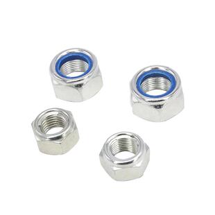 防松自锁螺母铁防松铁锁紧金属尼龙螺帽大全镀锌m4m5m6m8m10-m18