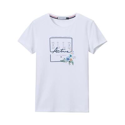 ELLEActive圆领修身百搭短袖t恤