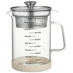 油壶玻璃耐高温家用过滤油瓶大容量带滤网猪油罐厨房过滤油渣油罐