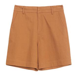 谜底短裤女夏简约通勤可露丽风高腰百搭棉弹直筒裤242MK0610