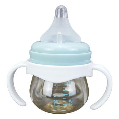 婴儿宝宝多功能奶瓶可爱迷你带手柄一瓶多用PPSU耐高温防摔120ml