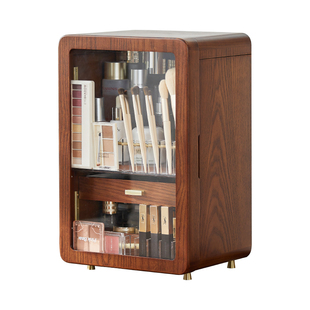 那澜多好小冰箱化妆品收纳盒家用桌面梳妆台护肤品防尘盒子化妆箱