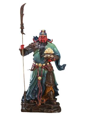 关公摆件客厅中式关二爷神像纯铜