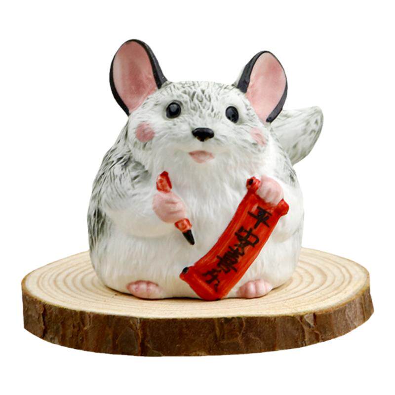 可爱龙猫陶瓷桌面公仔摆设礼物