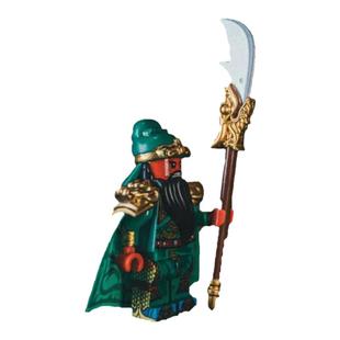 迪库三国演义武将国潮积木国风人仔关羽刘备张飞赵云益智玩具男孩