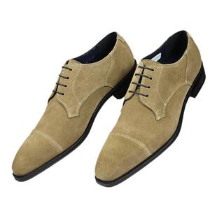 REGAL丽格T46B BJ23头层牛皮翻毛皮鞋反绒皮鞋德比秋冬男士皮鞋