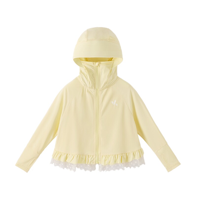jellybaby儿童防晒服夏季小童外套带帽透气宝宝户外凉感女童衣服