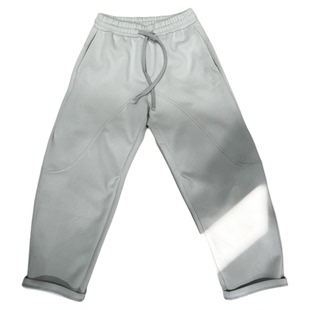 立体剪裁高品质休闲裤男秋冬宽松百搭捏褶设计卫裤潮流运动长裤子