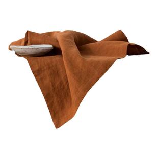 亚麻餐巾布ins简约西餐餐厅餐布垫擦杯布方巾口布茶巾美食背景布