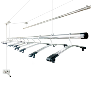 晾衣架升降手摇阳台家用单杆双杆式米晒架晾衣杆凉衣架不锈钢手动