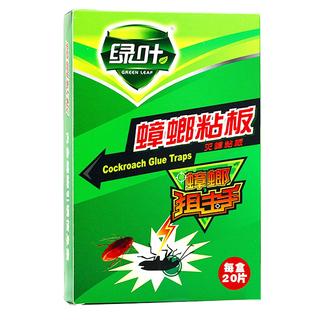 绿叶正品蟑螂贴正品强力粘板粘虫板蟑螂粘板蟑螂药家用除蟑诱捕器