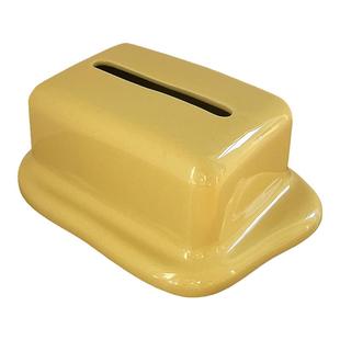 Click融化的黄油/雪糕纸巾抽收纳盒陶瓷抽纸盒装饰摆件 原创设计