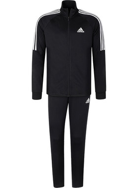Adidas/阿迪达斯正品春秋男士运动三条纹户外修身套装H28922