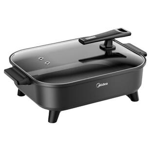 美的电火锅电锅家用多功能烤鱼一体锅烧肉盘涮煮煎炒菜电煮料理锅