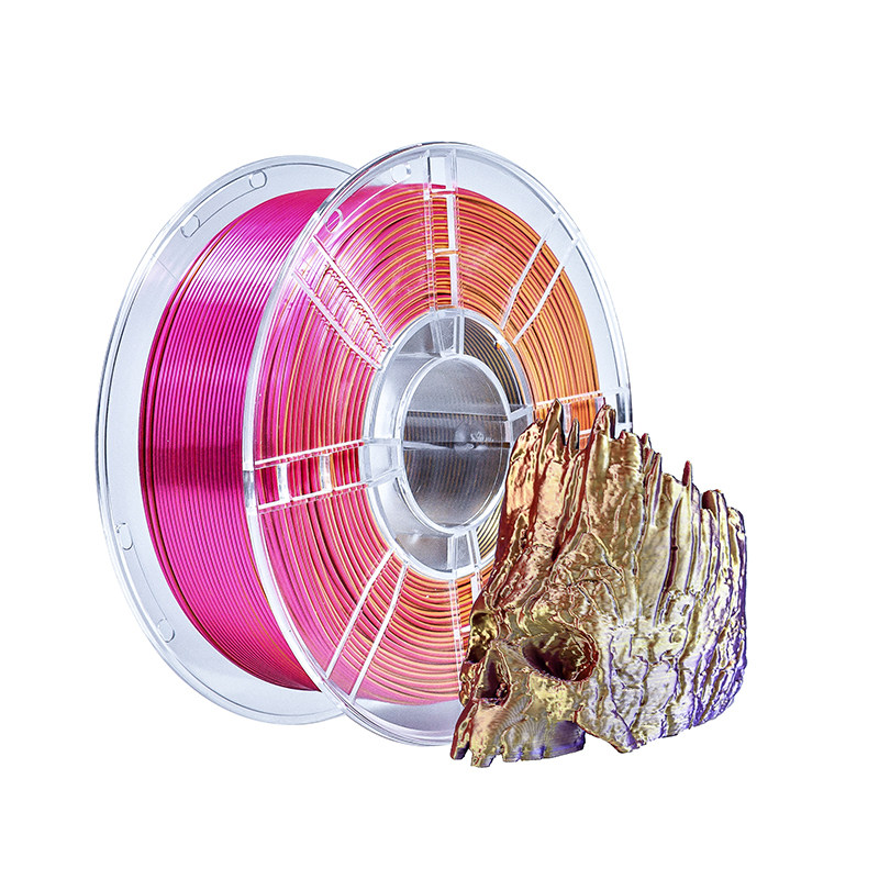 爱宝仕3d打印耗材丝绸双色三色系列PLA丝绸红蓝黄绿渐变多色耗材