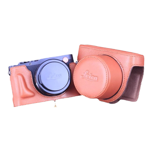 适用徕卡dlux8皮套保护套莱卡相机包Leica D-LUX8相机壳真皮复古底座配件手柄微单斜挎便携头层牛皮