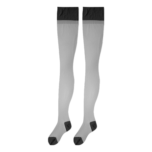 ttotvia复古纯尼龙无弹力性感吊带袜RHT脚尖脚跟加固长筒玻璃丝袜