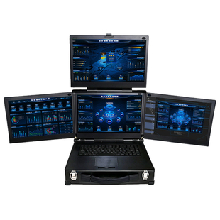 研涛四屏三防加固笔记本RTX4090m高性能移动工作站便携式AI计算机