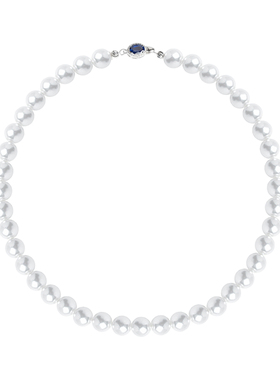 澳白珍珠项链女款颈链轻奢小众正品秋冬毛衣链妈妈款2025新款爆款