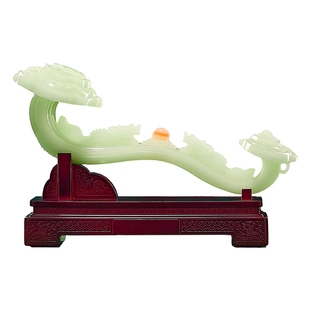 事事如意玉石摆件玉如意客厅博古架装饰品搬新家礼物乔迁新居礼品