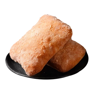 全麦恰巴塔面包无糖无油法式沙巴塔饱腹欧包三明治早餐零食旗舰店