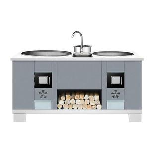 精恩好太太商用家用柴火灶新型农村烧柴无烟灶室外柴火无烟一体灶