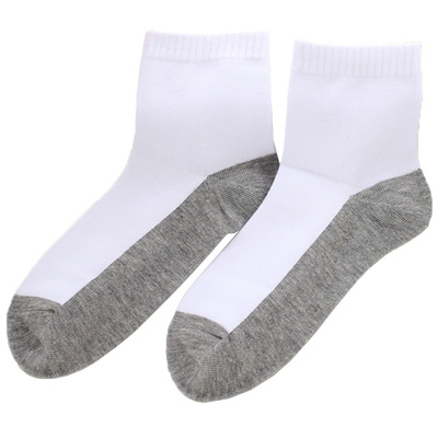 春夏纯棉男女童白色学生袜儿童袜