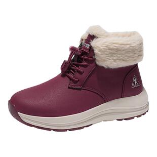 足力健老人鞋冬季保暖鞋女款加绒加厚东北零下40度棉鞋老年人冬鞋