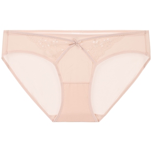 3件159|商场同款MYBODY内裤女士棉质底裆性感蕾丝网纱新款三角裤