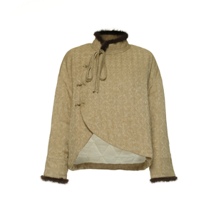 月泠泠「岁暖」设计师款国风新中式盘扣棉服上衣年服明星同款外套