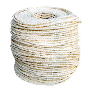 DIY猫爬架剑麻绳猫抓绳做猫抓板猫磨爪/直径6mm自制猫窝柱灰白色