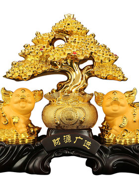 聚财阵金蟾貔貅开业礼品摇钱树