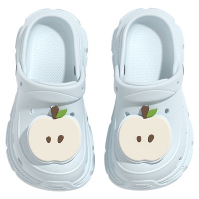 chedoir苹果派厚底洞洞鞋