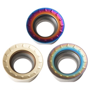 数控圆形R4 R5 R6铣刀片RPMT10T3MOE-JS/08T2/1204合金七彩高硬
