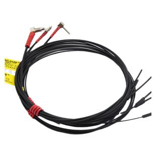 同轴多芯漫反射光纤M3M4M6 弯头90度L型直角光纤放大器探头传感器