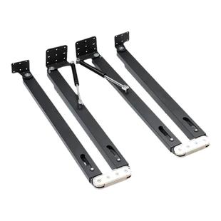 多功能下翻式折叠餐桌隐藏伸缩桌面抽拉伸缩餐桌书桌隐形五金配件