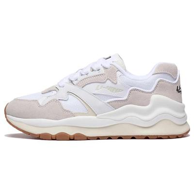 中国李宁 001山海 防滑耐磨 低帮 生活休闲鞋 男款 标准白