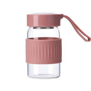 韩版高硼硅玻璃杯女生可爱便携玻璃水杯子女高颜值小号泡茶随手杯