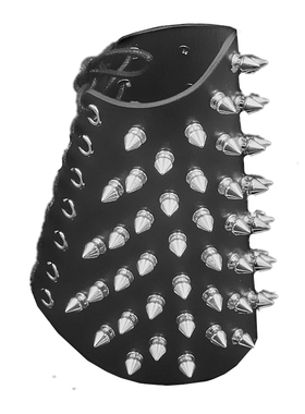 银色铆钉小众皮质朋克鞋带大手带