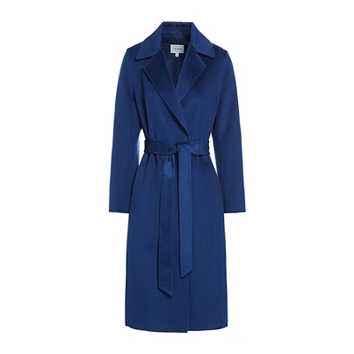 JESSIE绵羊毛长款呢子大衣外套女