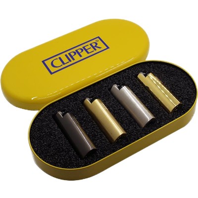 clipper硅胶4支礼盒装便携打火机