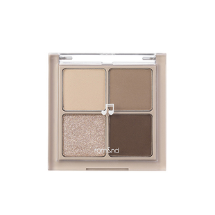 水泥灰色！韩国romand四色眼影盘M02干荞麦花冷色调哑光亮片珠光