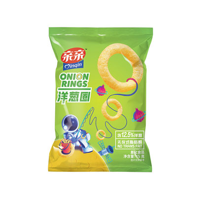 亲亲洋葱圈15g虾条虾片薯片膨化食品办公休闲追剧小零食大礼包