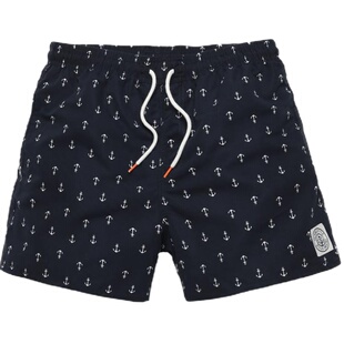 盖浪 夏季男士沙滩裤男宽松大码速干休闲短裤 可下海有内衬游泳裤