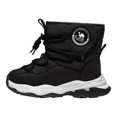 骆驼儿童雪地靴加绒保暖男童靴子